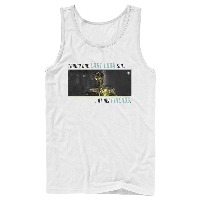 Men's Star Wars: The Rise of Skywalker C-3PO One Last Look Tank Top