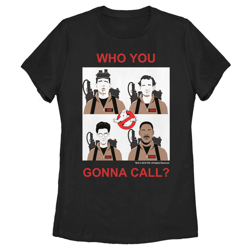 Women's Ghostbusters Who You Gonna Call Tiles T-Shirt