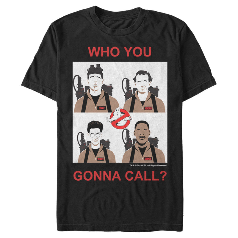 Men's Ghostbusters Who You Gonna Call Tiles T-Shirt
