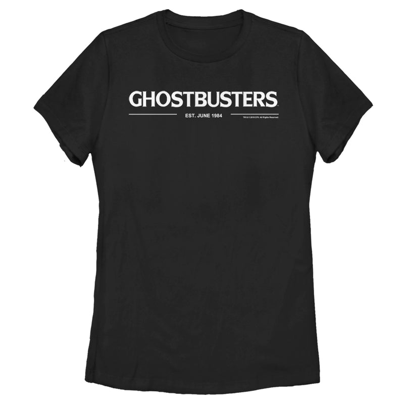 Women's Ghostbusters White Logo T-Shirt