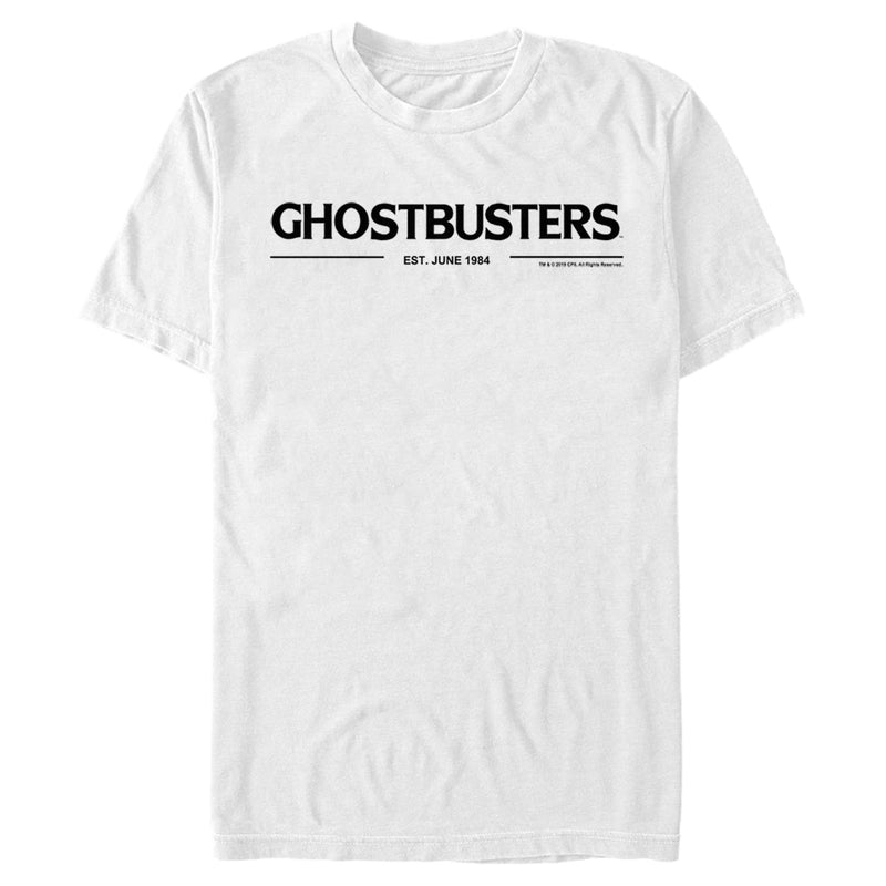 Men's Ghostbusters Black Logo T-Shirt