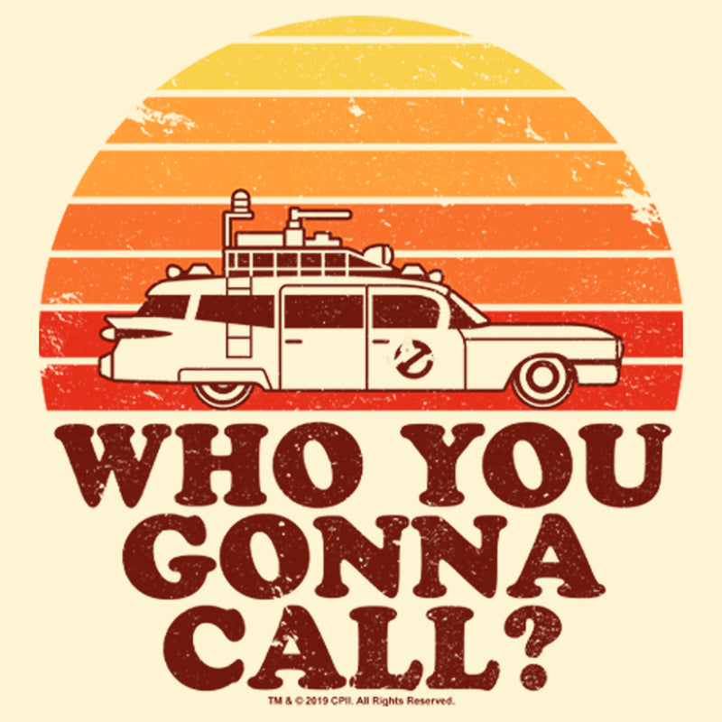 Men's Ghostbusters Who You Gonna Call Retro Sunset T-Shirt