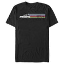 Men's Ghostbusters Ecto-1 Wagon Retro Stripe T-Shirt