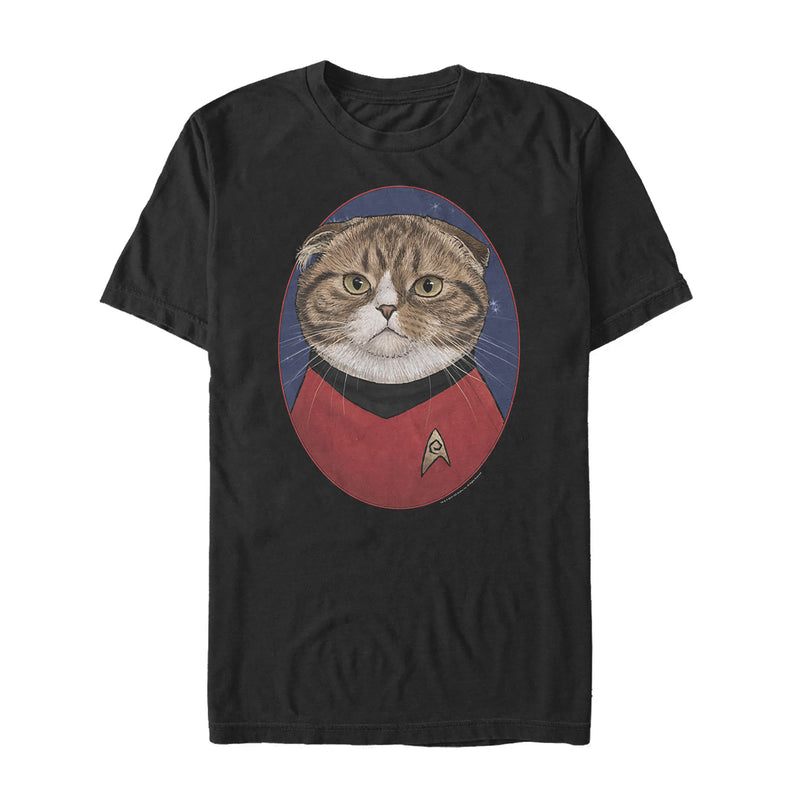 Men's Star Trek Scotty Cat Portrait T-Shirt