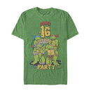 Men's Teenage Mutant Ninja Turtles 16th Birthday Pizza Party T-Shirt