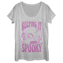 Women's Lost Gods Halloween Keeping it Spooky Scoop Neck