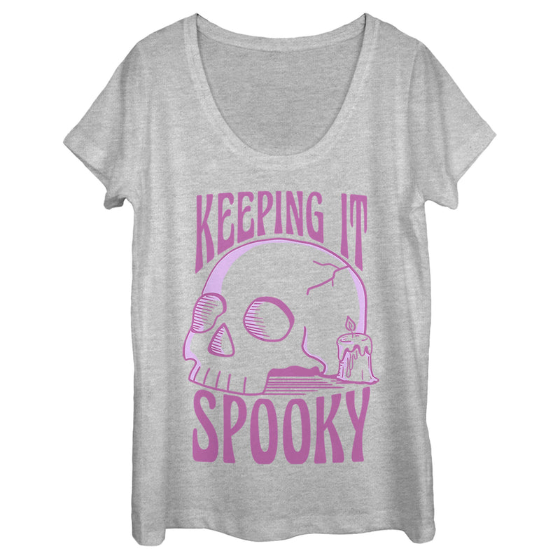 Women's Lost Gods Halloween Keeping it Spooky Scoop Neck