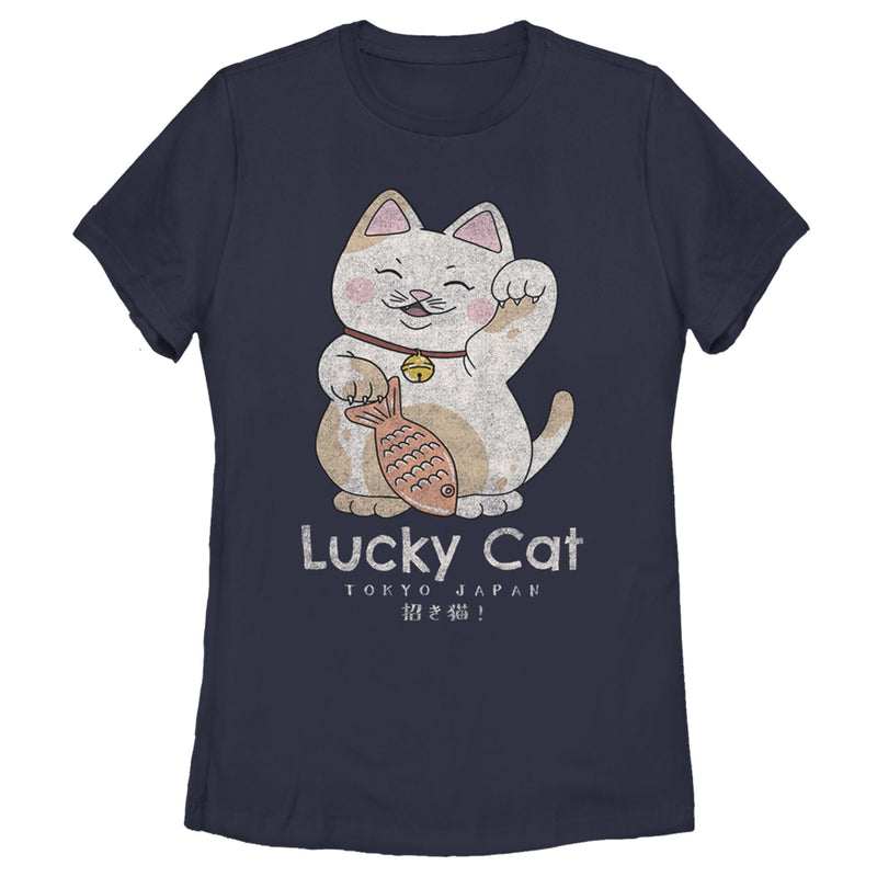 Women's Lost Gods Lucky Cat on Your Side T-Shirt