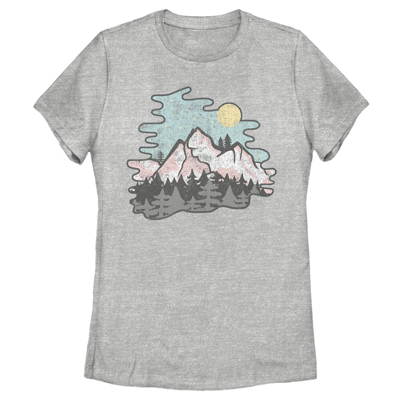 Women's Lost Gods Moonlight Mountains T-Shirt