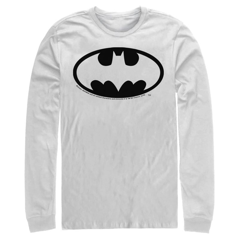 Men's Batman Dark Night Logo Long Sleeve Shirt