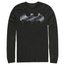 Men's Batman Steel Scars Logo Long Sleeve Shirt
