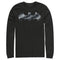 Men's Batman Steel Scars Logo Long Sleeve Shirt