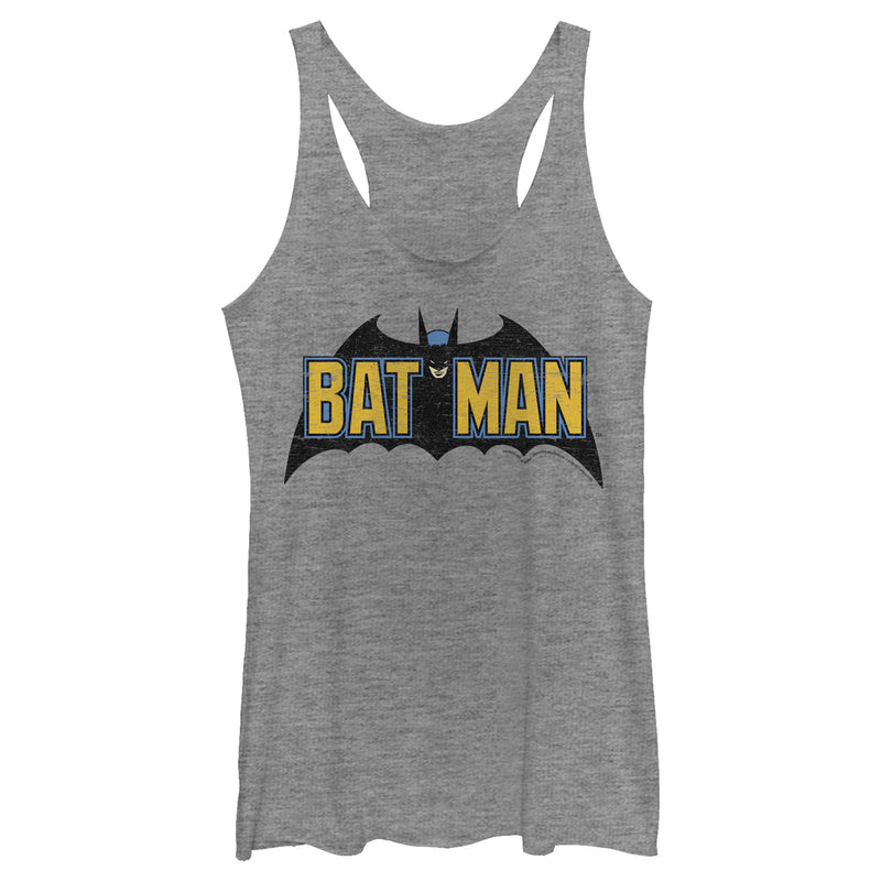 Women's Batman Caped Crusader Logo Racerback Tank Top