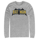 Men's Batman Caped Crusader Logo Long Sleeve Shirt