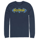 Men's Batman Logo Retro Wing Long Sleeve Shirt