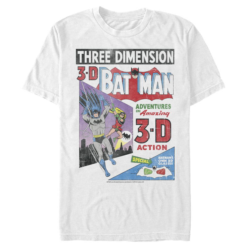Men's Batman 3D Vintage Comic Cover T-Shirt