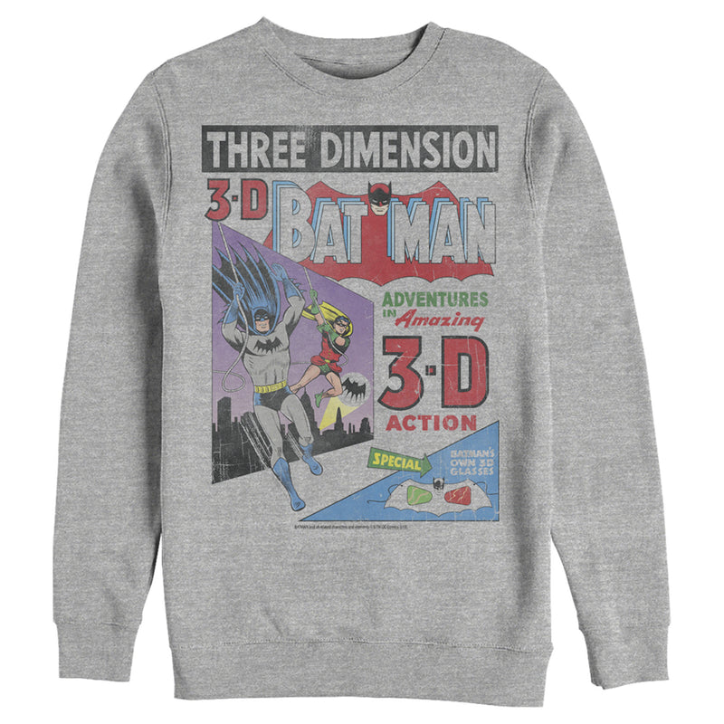 Men's Batman 3D Vintage Comic Cover Sweatshirt