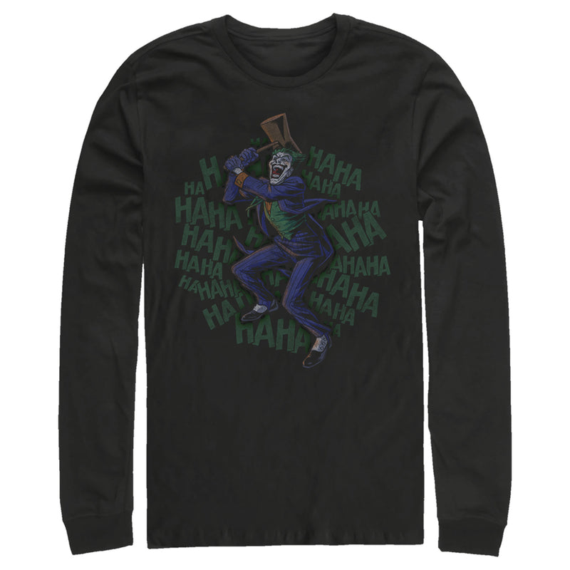 Men's Batman Joker Dancing and Laughing Long Sleeve Shirt