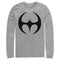 Men's Batman Logo Modern Wing Curve Long Sleeve Shirt