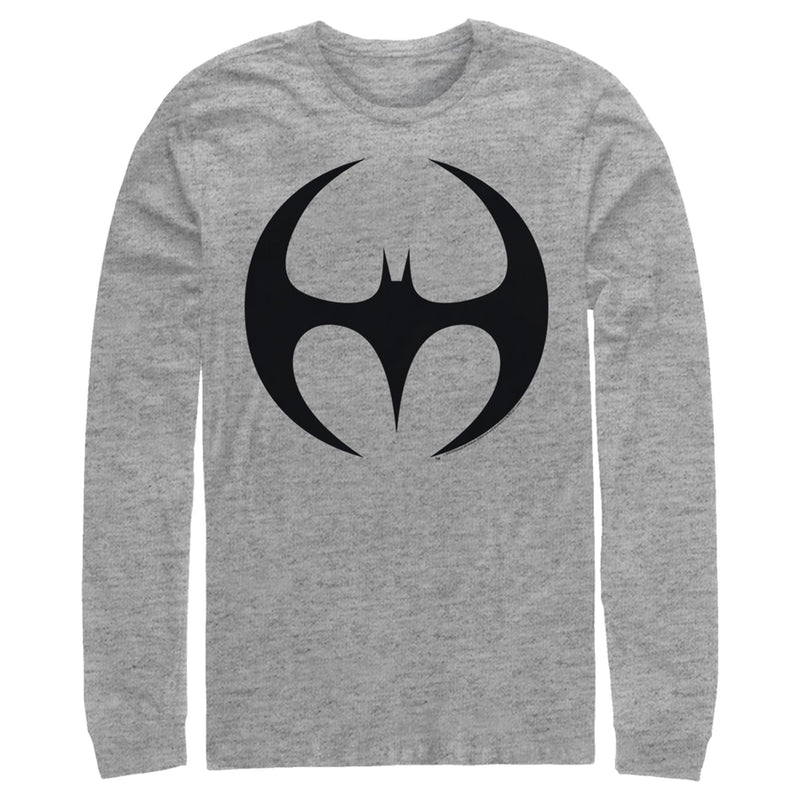 Men's Batman Logo Modern Wing Curve Long Sleeve Shirt