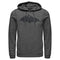 Men's Batman Logo Hidden Wing Pull Over Hoodie