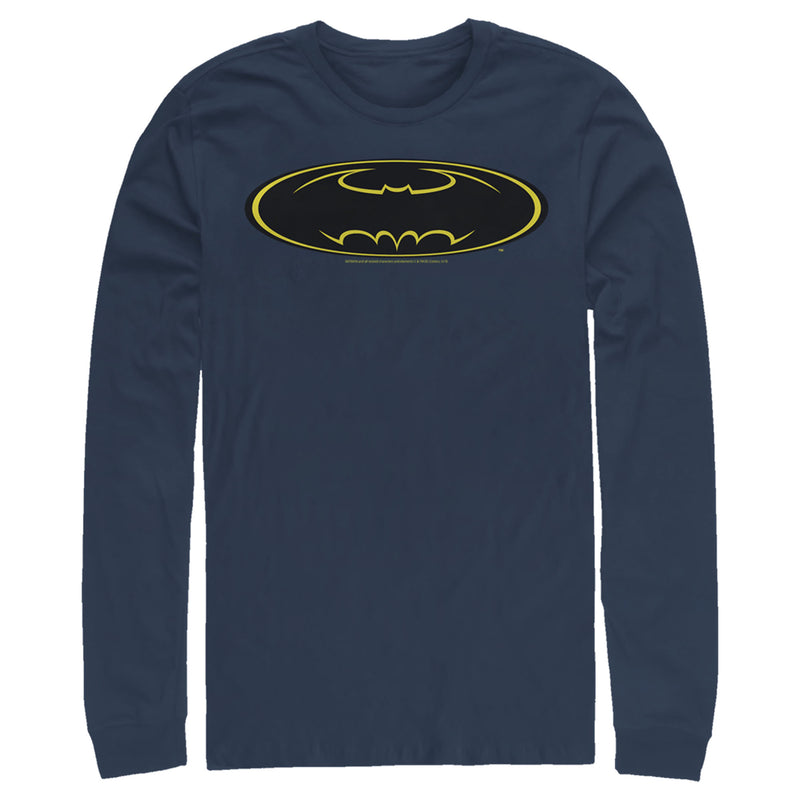 Men's Batman Logo Modern Wing Long Sleeve Shirt