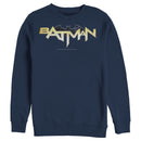 Men's Batman Logo Messy Text Sweatshirt