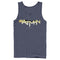 Men's Batman Logo Messy Text Tank Top