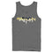 Men's Batman Logo Messy Text Tank Top