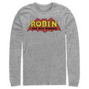 Men's Batman Logo Robin Boy Wonder Long Sleeve Shirt