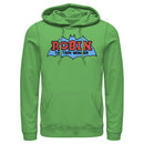 Men's Batman Logo Boy Wonder Robin Pull Over Hoodie