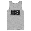 Men's Batman Joker Text Logo Tank Top