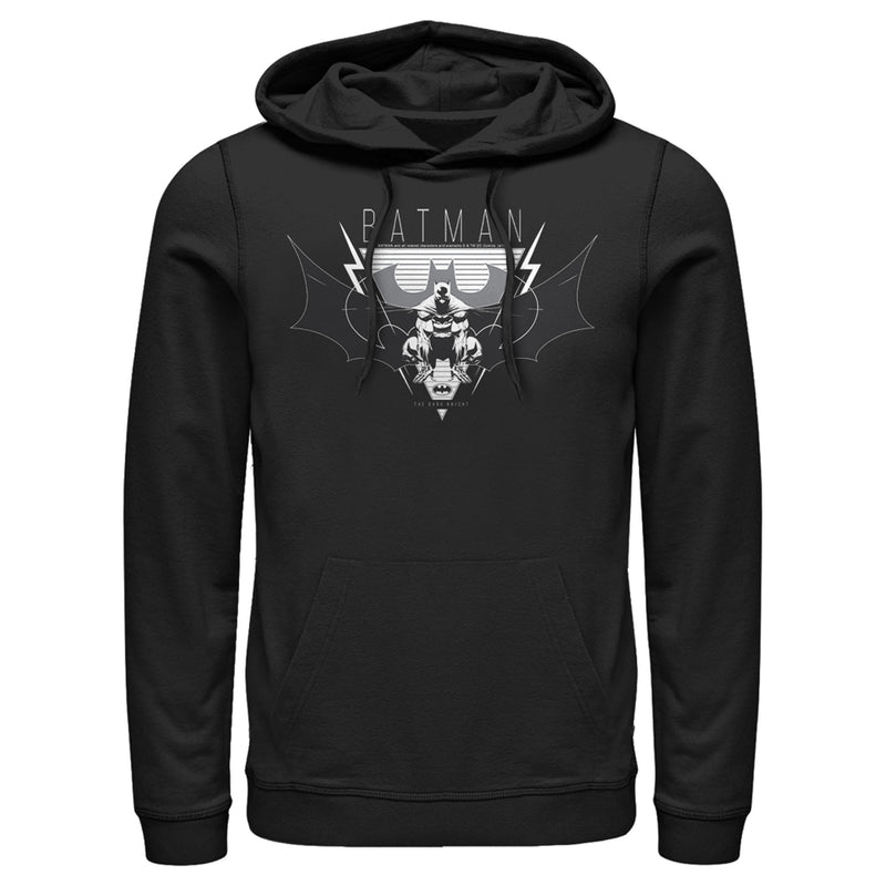 Men's Batman Winged Hero Emblem Pull Over Hoodie