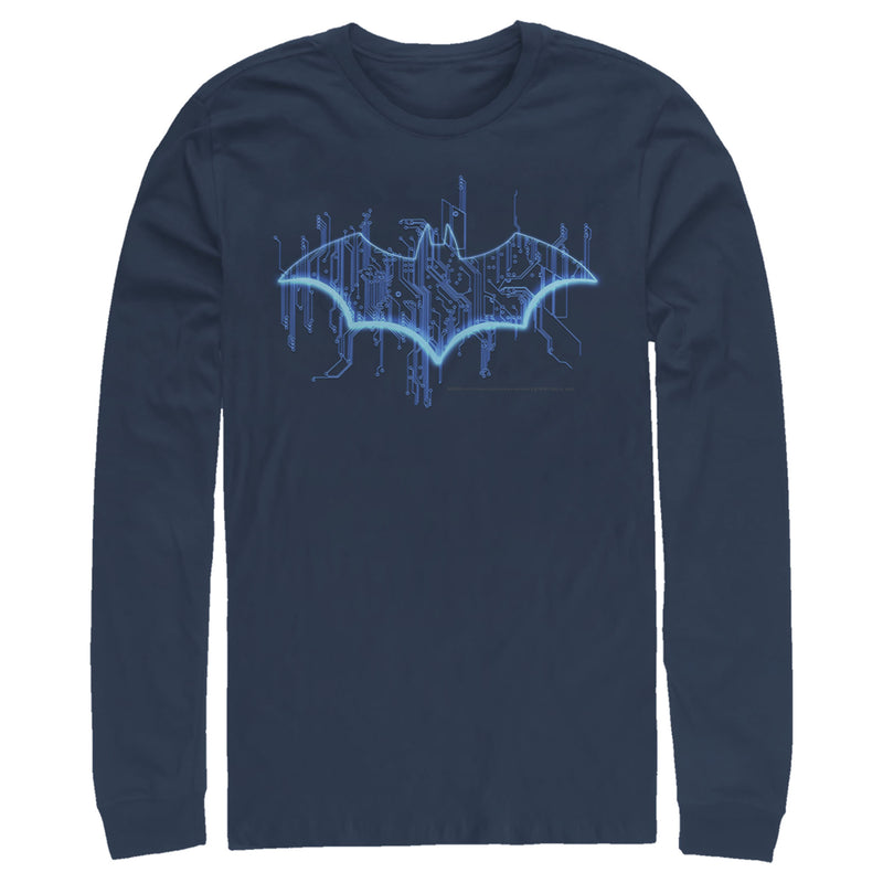 Men's Batman Logo Digital Wing Long Sleeve Shirt