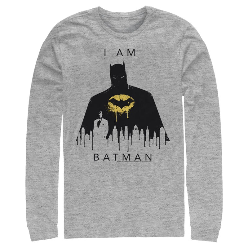 Men's Batman I Am Gotham Drip Long Sleeve Shirt