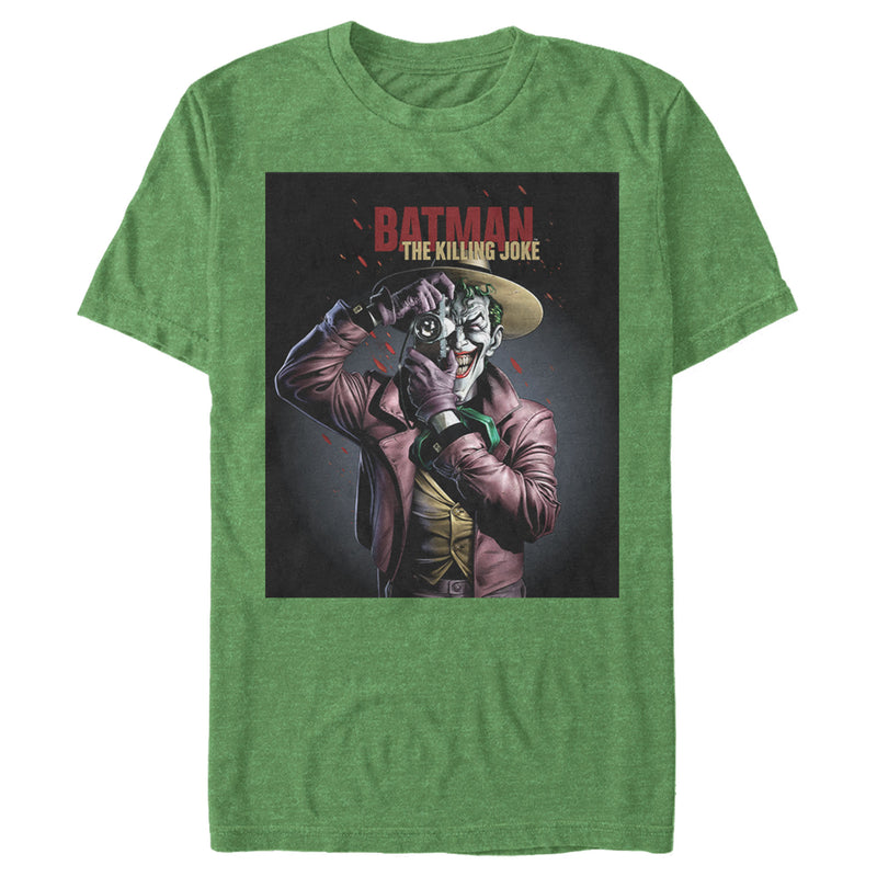 Men's Batman Joker Camera Poster T-Shirt