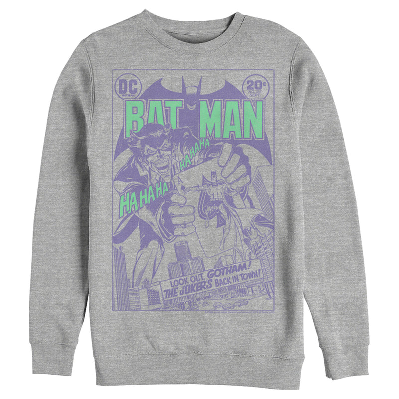 Men's Batman Joker Back in Town Sweatshirt