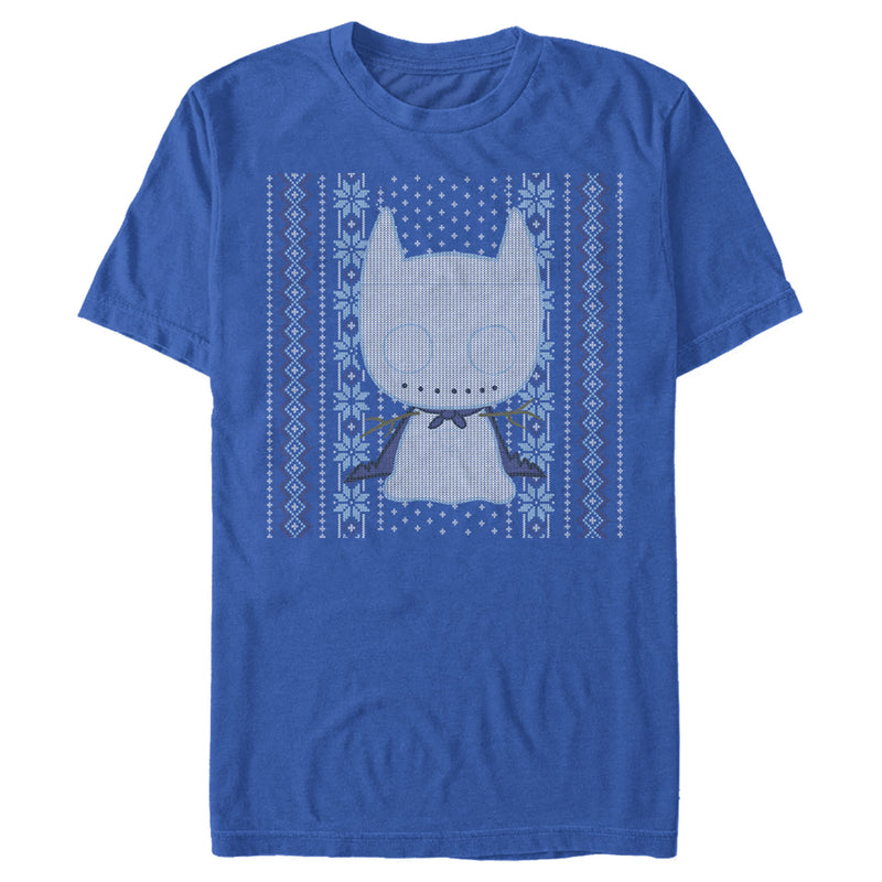 Men's Batman Ugly Christmas Chibi Snow Bat T-Shirt