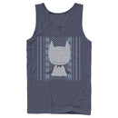 Men's Batman Ugly Christmas Chibi Snow Bat Tank Top