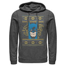 Men's Batman Ugly Christmas Masked Hero Pull Over Hoodie