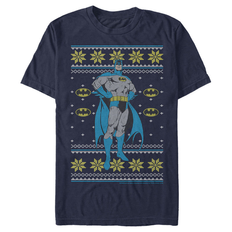 Men's Batman Ugly Christmas Dark Knight Pose T-Shirt
