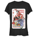 Junior's Batman Harley Quinn Joker Poker Card T-Shirt
