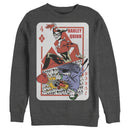 Men's Batman Harley Quinn Joker Poker Card Sweatshirt