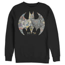 Men's Batman Shield Logo Comic 80th Anniversary Sweatshirt