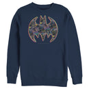 Men's Batman Shield Logo Comic Panel Sweatshirt