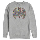 Men's Batman Shield Logo Comic Panel Sweatshirt