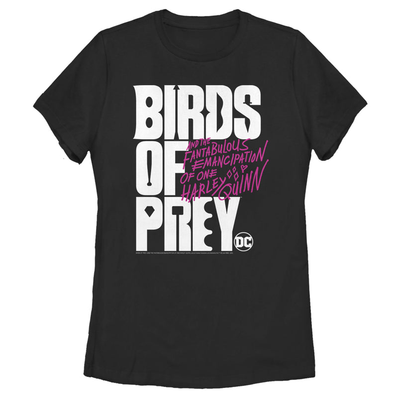 Women's Birds of Prey Bold Text Logo T-Shirt