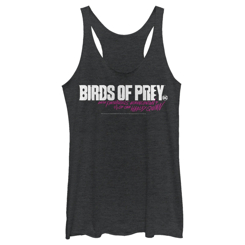 Women's Birds of Prey Fantabulous Logo Racerback Tank Top