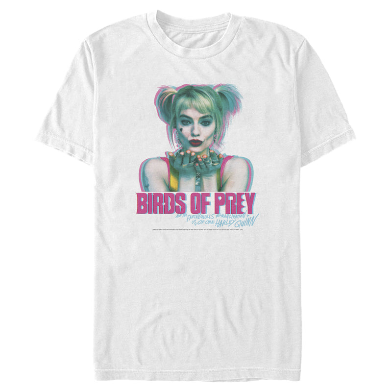 Men's Birds of Prey Harley Quinn Blur T-Shirt