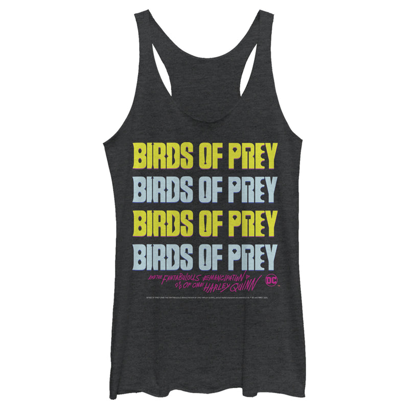 Women's Birds of Prey Logo Stack Racerback Tank Top